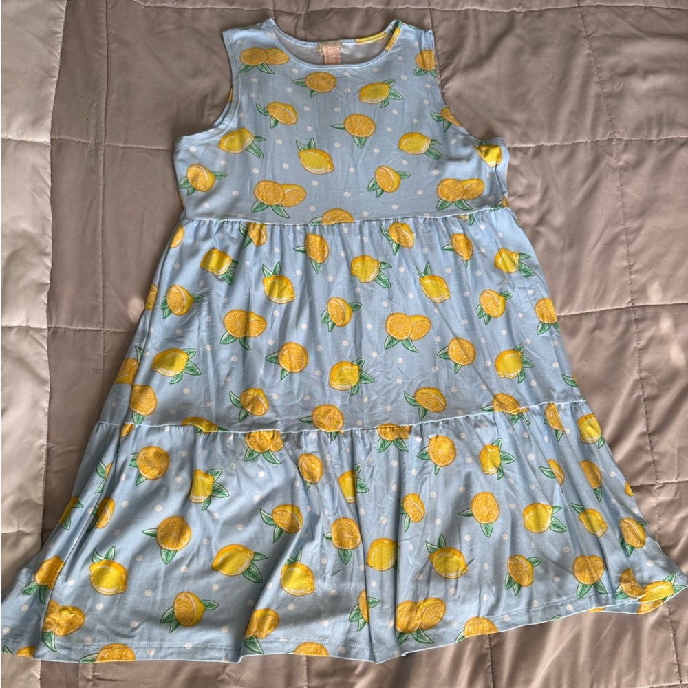 Forever 21 Girls Lemon Print Dress - Size 13/14